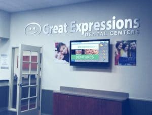 Lake Charles Electronic Message Centers indoor custom dental digital dimensional signage 300x228