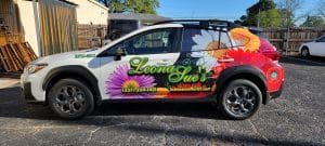 Leonville Vehicle Wraps Car wrap client 300x135